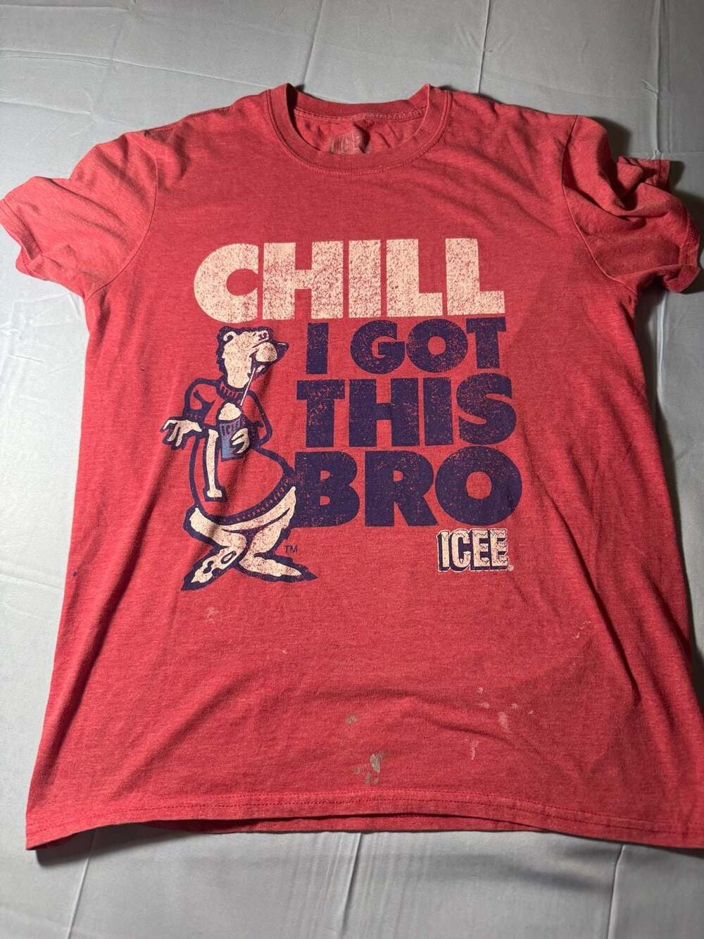 ICEE Chill I Got This Bro T-Shirt Men's Size M Red Graphic Tee